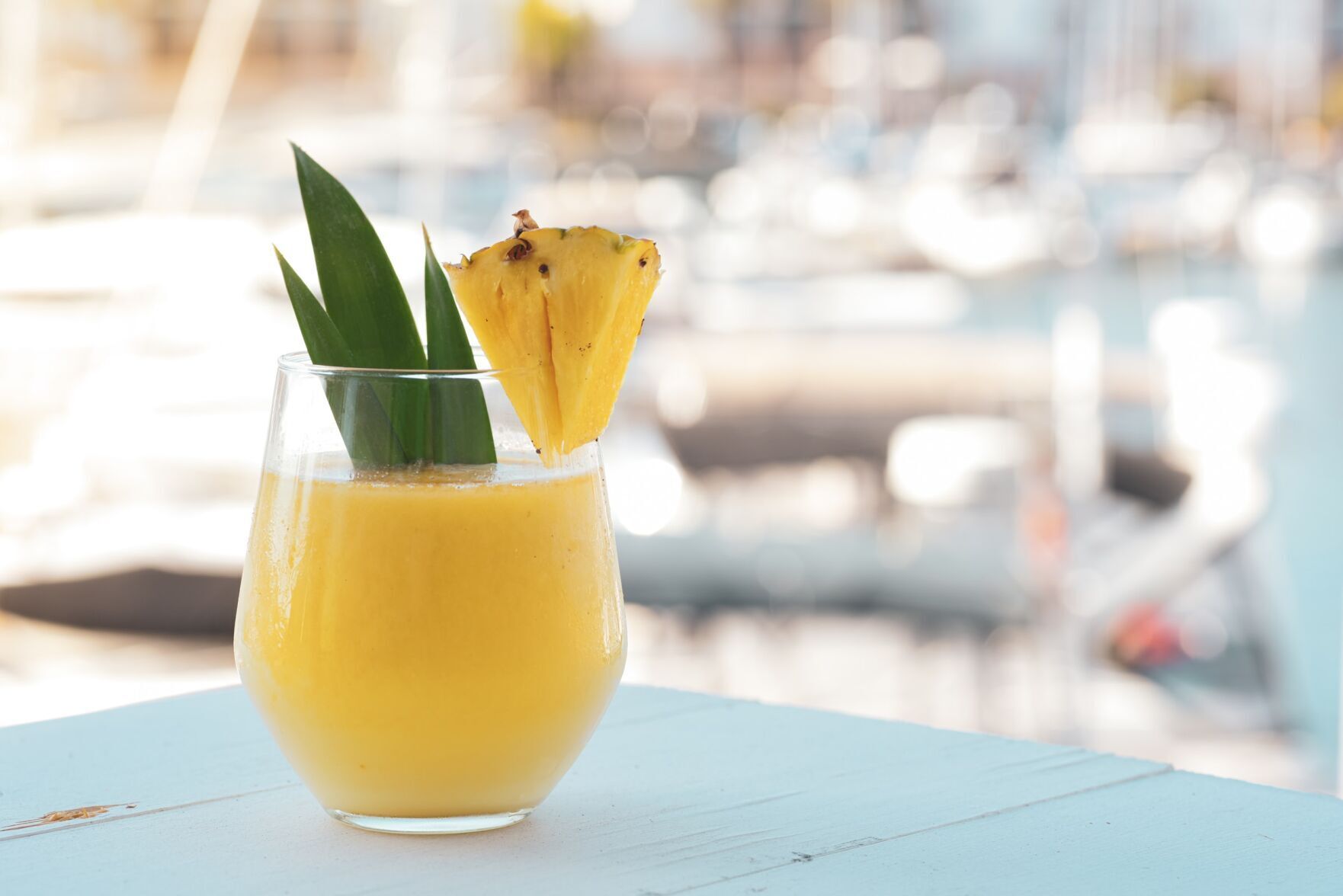 Fresh fruit piña colada